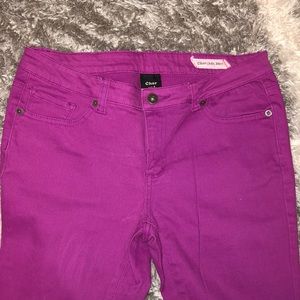 Women’s colored skinny jeans